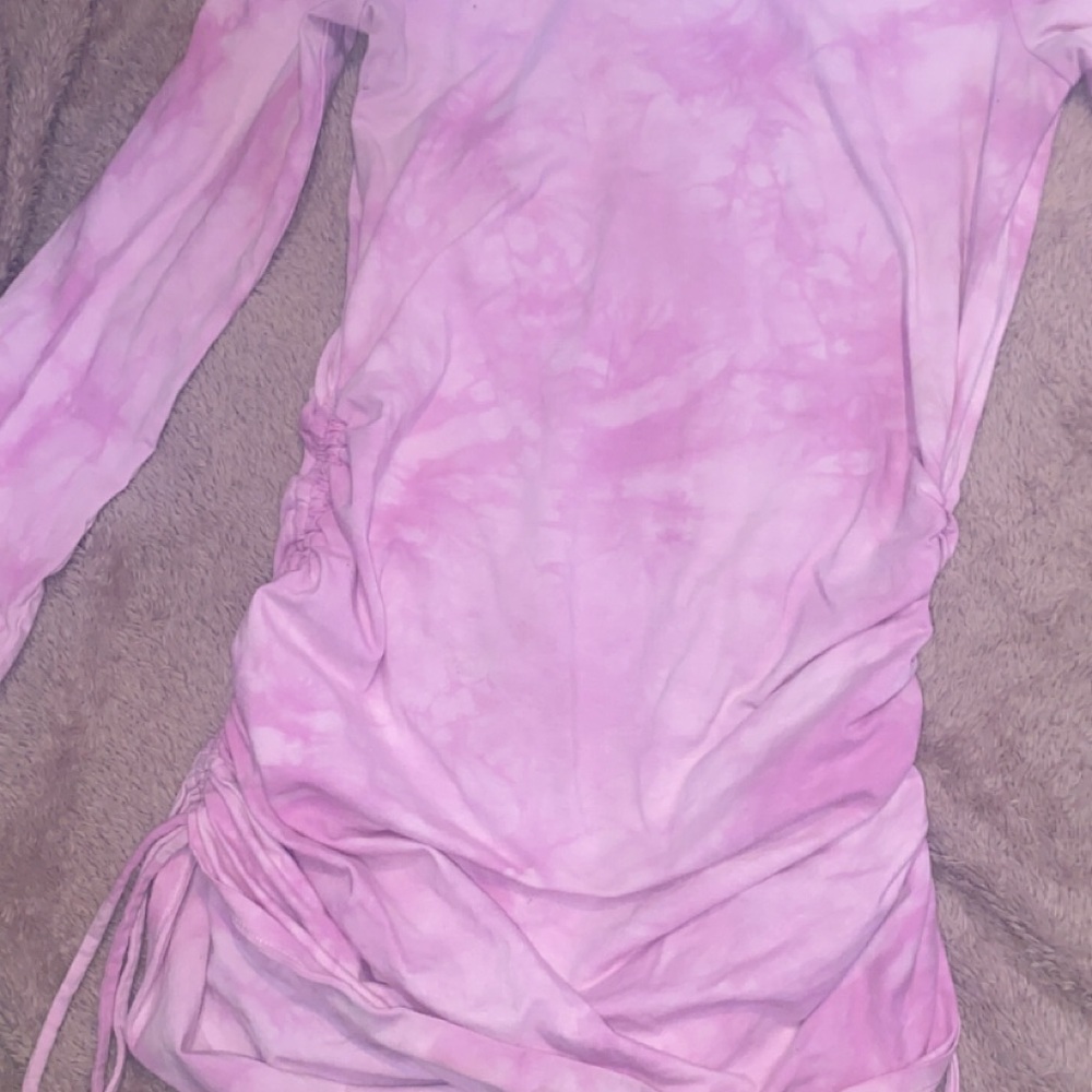 Victoria's Secret PINK Light Pink Tie-Dye Top